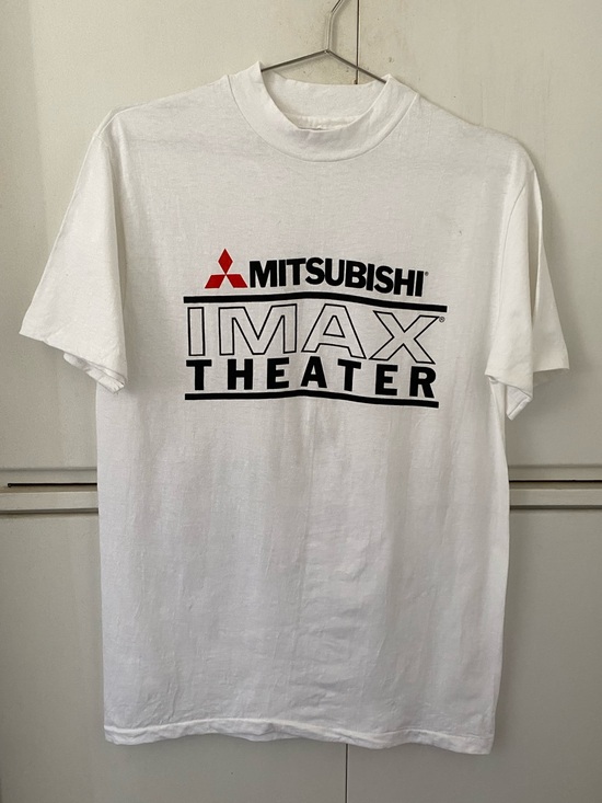 Vintage 80s Mitsubishi IMAX Theater Promo Single Stitch Shirt - Medium M/S